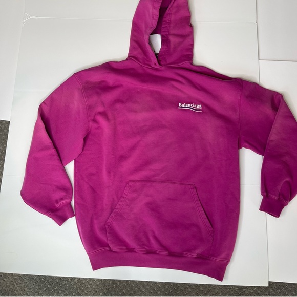 BALENCIAGA Oversized Sweatshirt Unisex XS Fuscia - Picture 9 of 16